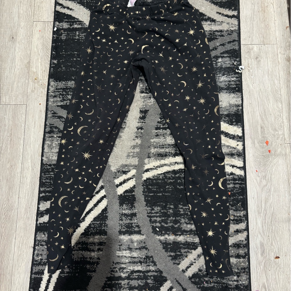 Black Star and Moon Print leggings